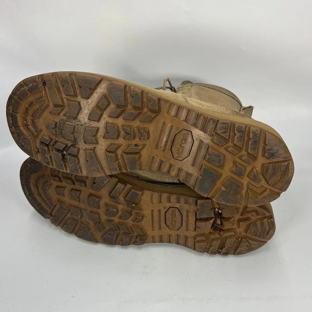 Gore-Tex Military Combat Boots Coyote Tan Suede Vibram Sole Men's 10-11 US
